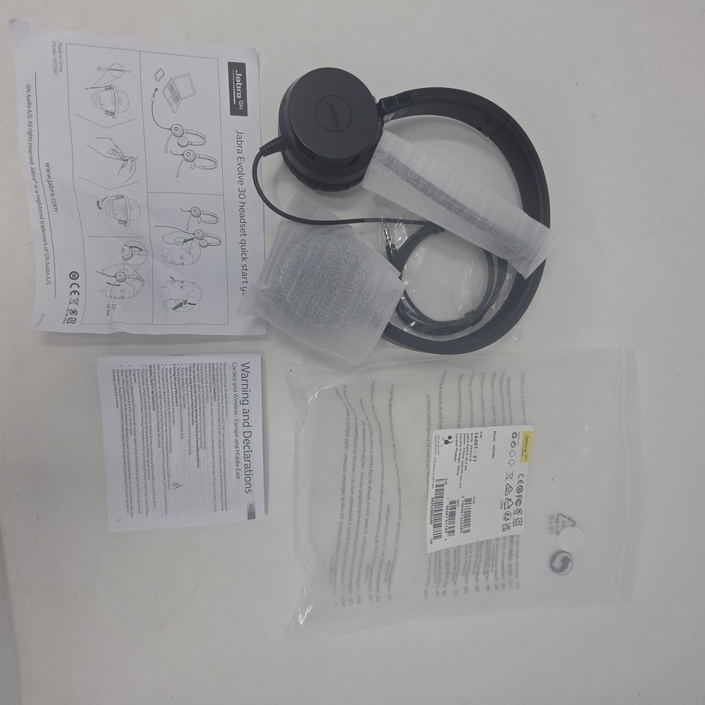 Jabra Evolve 30 II USB Headband Double Ear-Pad Headset Black